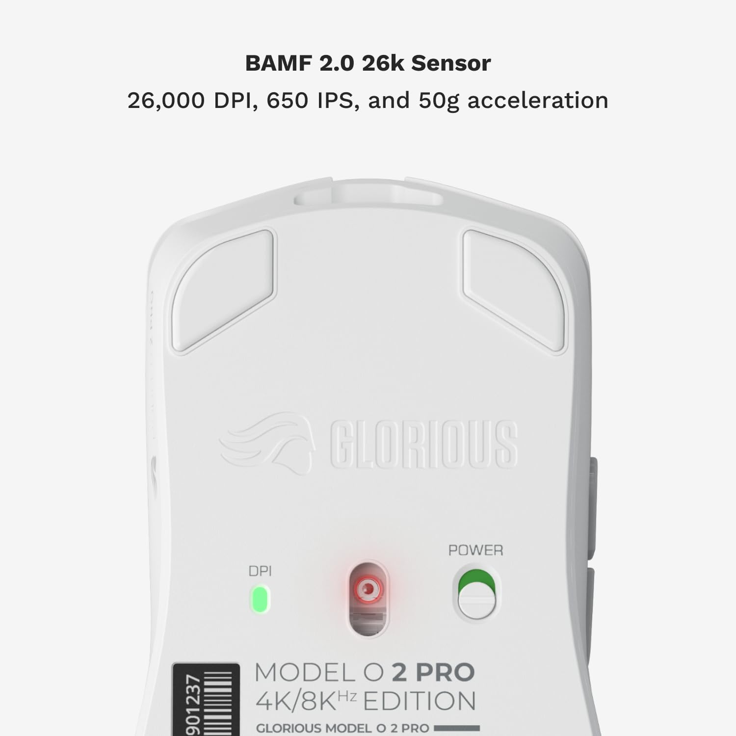 Glorious Model O 2 PRO Wireless - 4K/8K Polling - White Glorious Model O 2 PRO Wireless - 4K/8K Polling - White